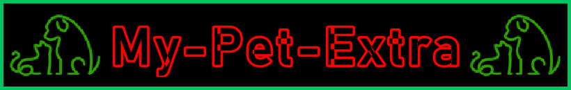 My-Pet-Extra Homepage Title Image Banner - Visitor Navigation Information Support Black Green Red
