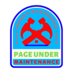 Page Under Maintenance Blue Border Green Red Orange