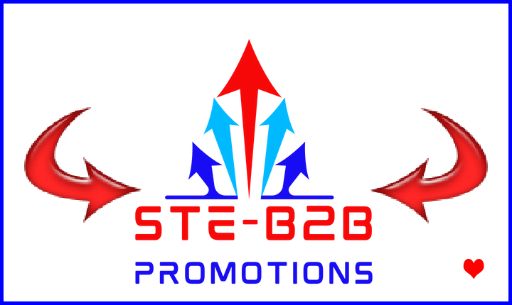 Ste-B2B Logo 5x Split Arrows Blue Red White